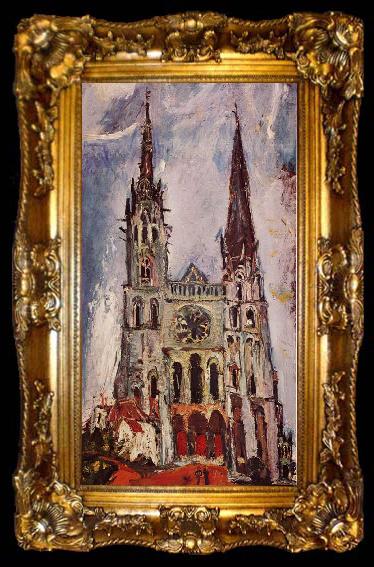 framed  Chaim Soutine Chartres Cathedral, ta009-2